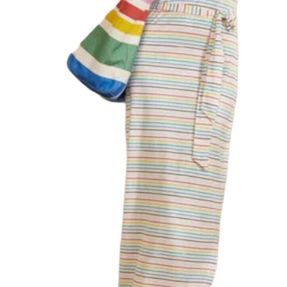 Boden Womens Striped V Neck Pullover Maxi Dress 2R